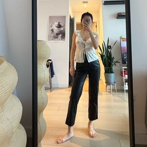 Aritzia Babaton cropped leather pants